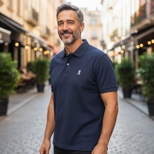 Psycho Bunny Dark Blue‎ Short Sleeve Polo Shirt